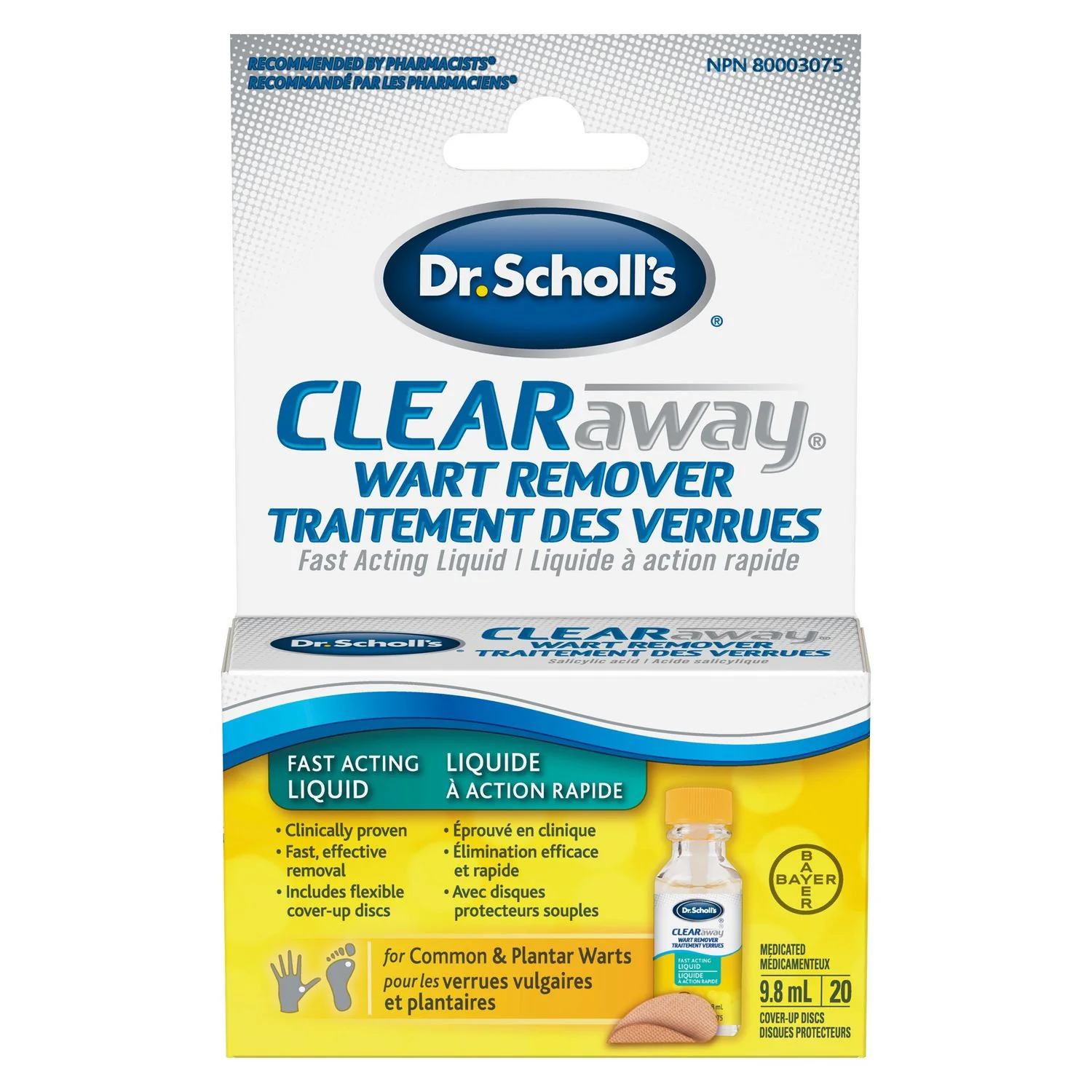 Dr. Scholl's Clear Away Fast Acting Liquid Wart Remover - 9.8 ml