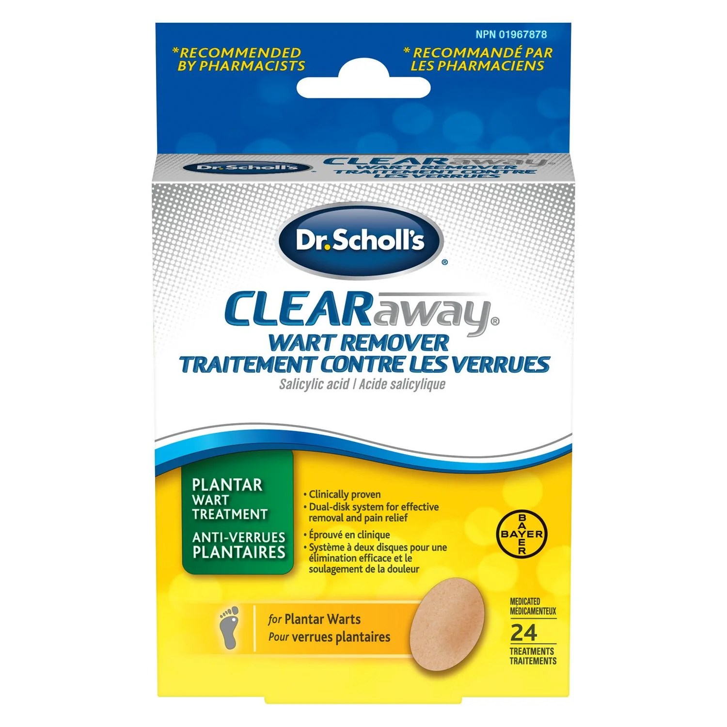 Dr. Scholl's Clear Away Plantar Wart Remover - 24 treatments