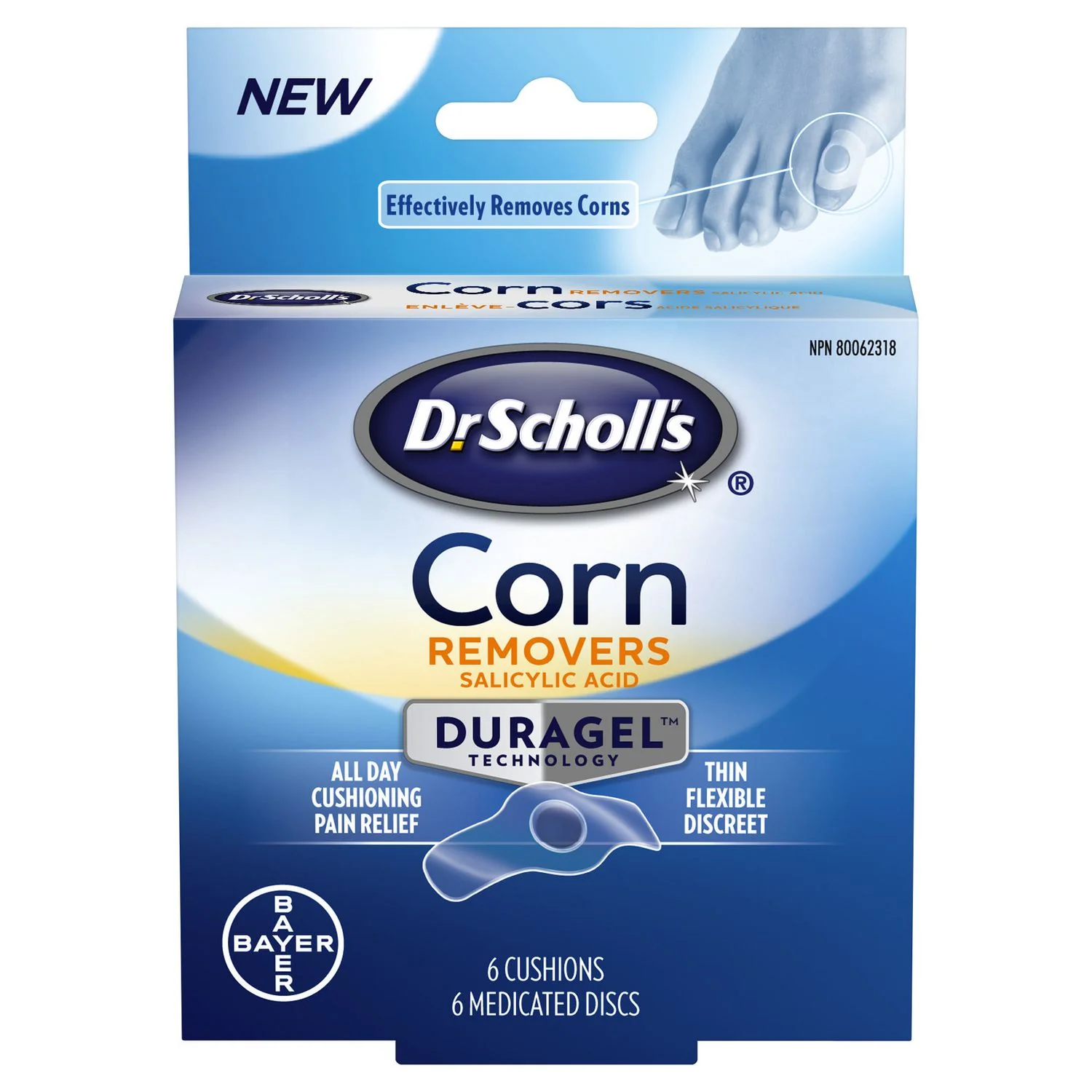 Dr. Scholl's Corn Removers with DURAGEL™ Technology - 6 cushions