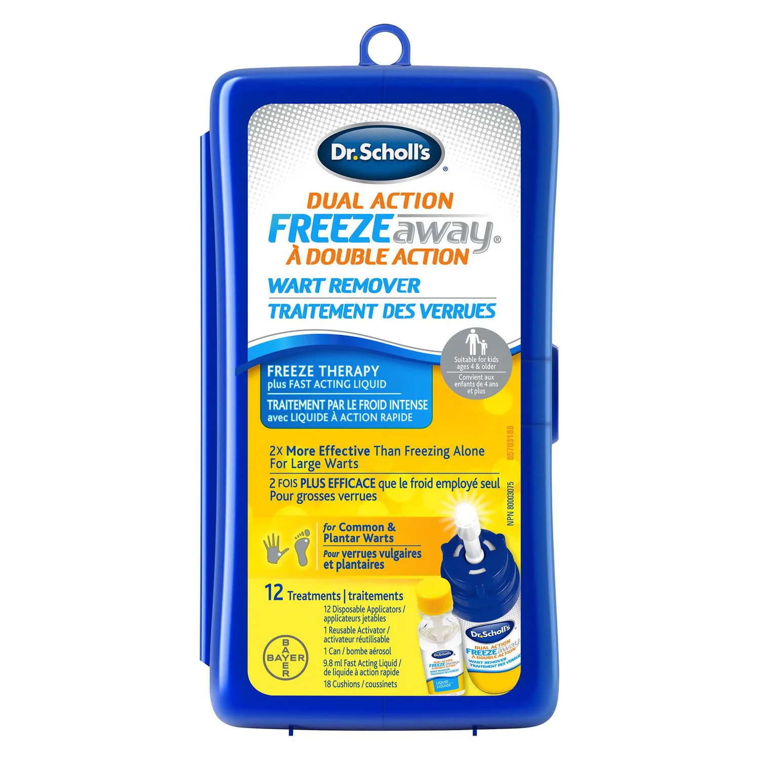 Dr. Scholl's Dual Action Freeze Away Wart Remover - 12 treatments