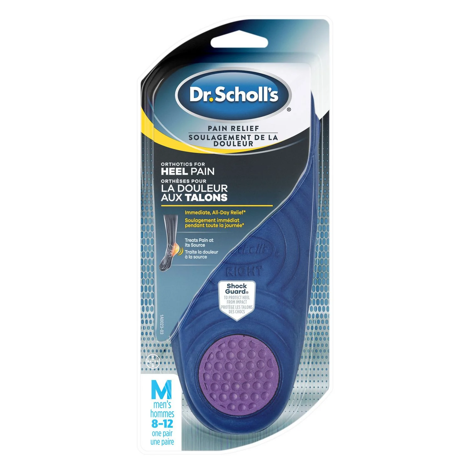 Dr. Scholl's Pain Relief Orthotics for Heel Pain - Men's - 1 pair, size 8-12
