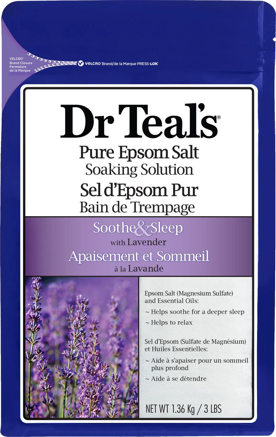 Dr. Teal's Pure Epsom Salt Soaking Solution - 1.36 kg - Image 2