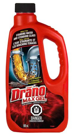 Drano Max Gel, Clog Remover, Pro strength- 900mL