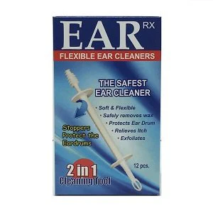 Ear RX Flexible Ear Cleaners, 2-in-1 Cleaning Tool - 12 pcs