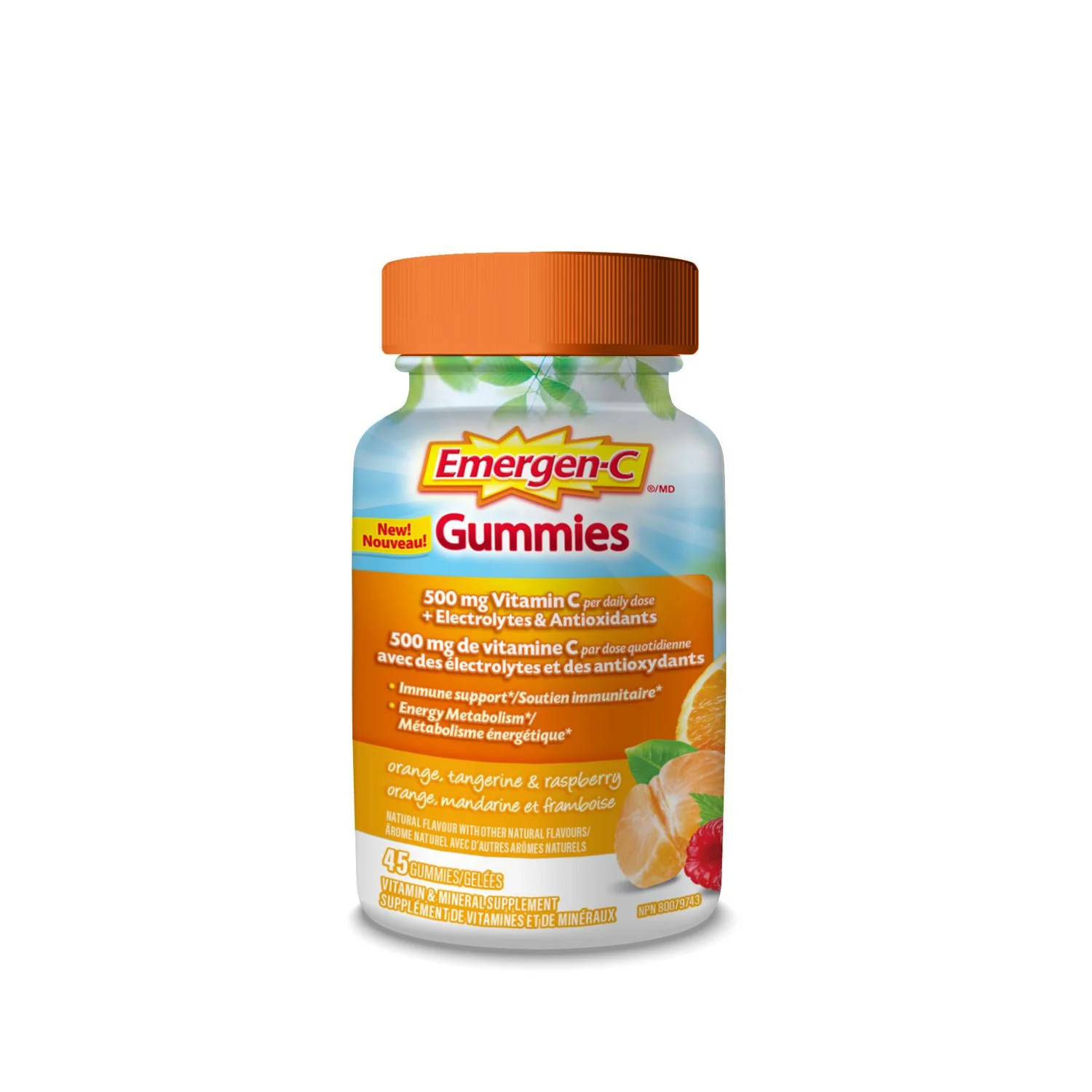 Emergen-C Gummie 500 mg Vitamin C + Electrolytes & Antioxidants - 45 gummies