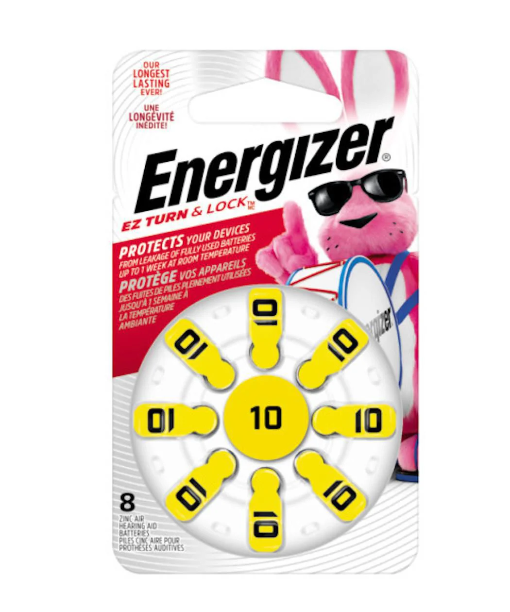 Energizer Ez Turn & Lock Hearing Aid Battery - 8 pack