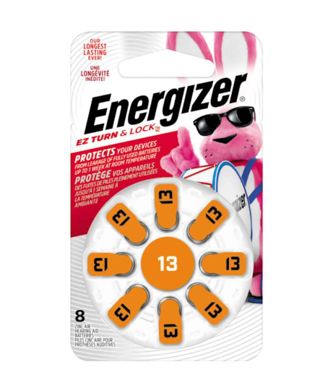 Energizer Ez Turn & Lock Hearing Aid Battery - 8 pack - Image 2