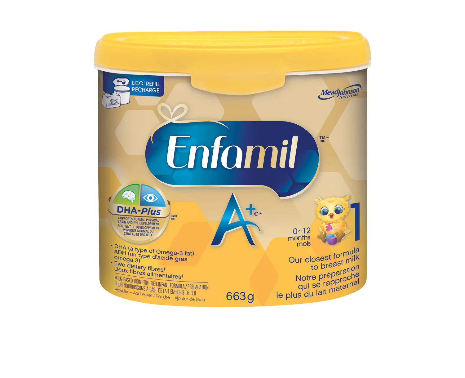 Enfamil A+ 1 (0-12 months) Infant Powder Formula, Powder Tub - 663 g