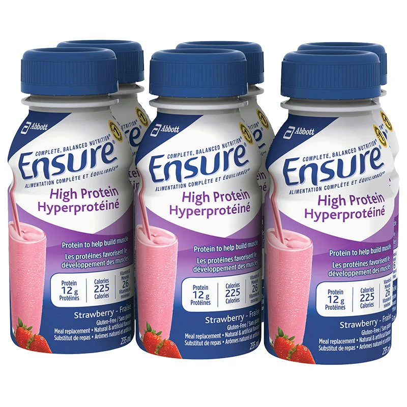 Ensure High Protein Meal Replacement, 12g Protein - 6 x 235 ml