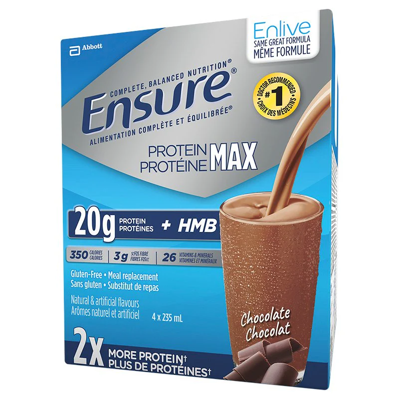 Ensure Protein Max Meal Replacement Shakes - 4 x 235 ml