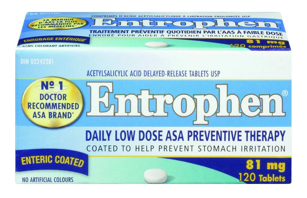 Entrophen Daily Low Dose ASA 81 mg Enteric Coated