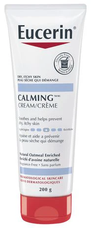 Eucerin Calming Cream, Natural Oatmeal Enriched, Dry Itchy Skin - 200 g