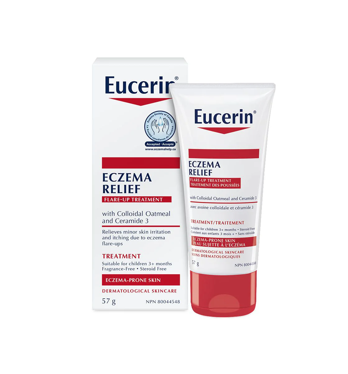 Eucerin Eczema Relief, Flare - Up Treatment With Colloidal Oatmeal And Ceramide 3, Eczema- Prone Skin - 57 g