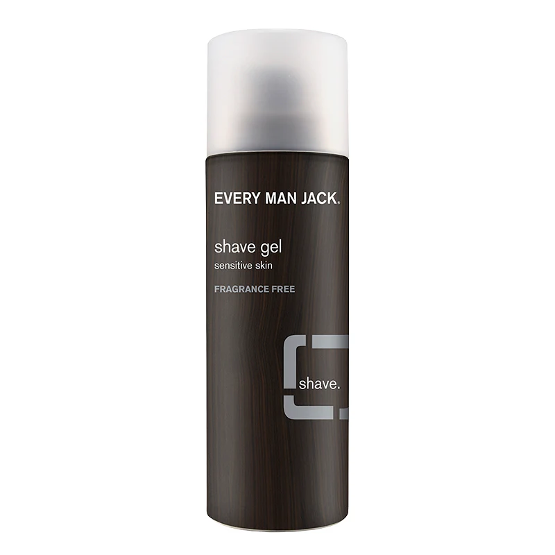 Every Man Jack Shave Gel for Sensitive Skin, Fragrance Free - 198 g