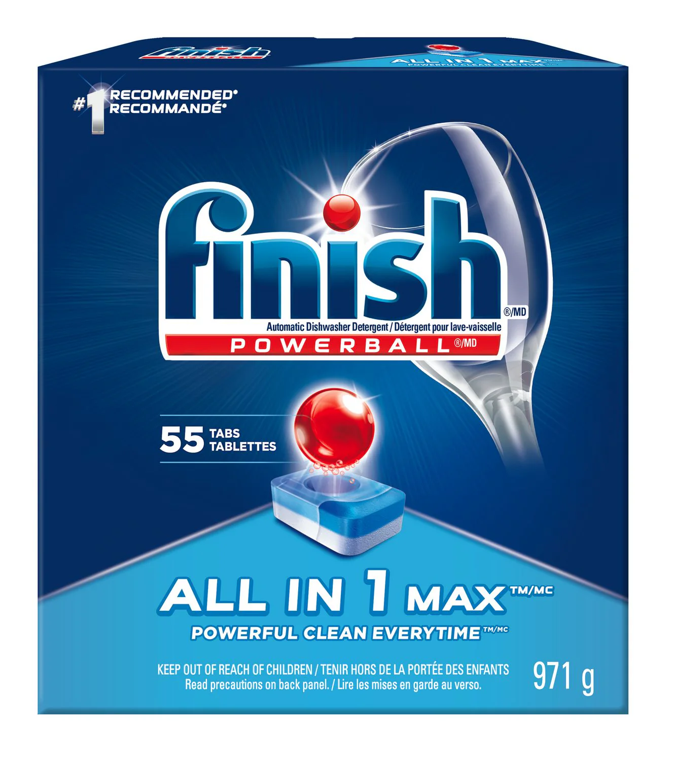 Finish Dishwasher Detergent, All In 1 Max Tablets - Image 2