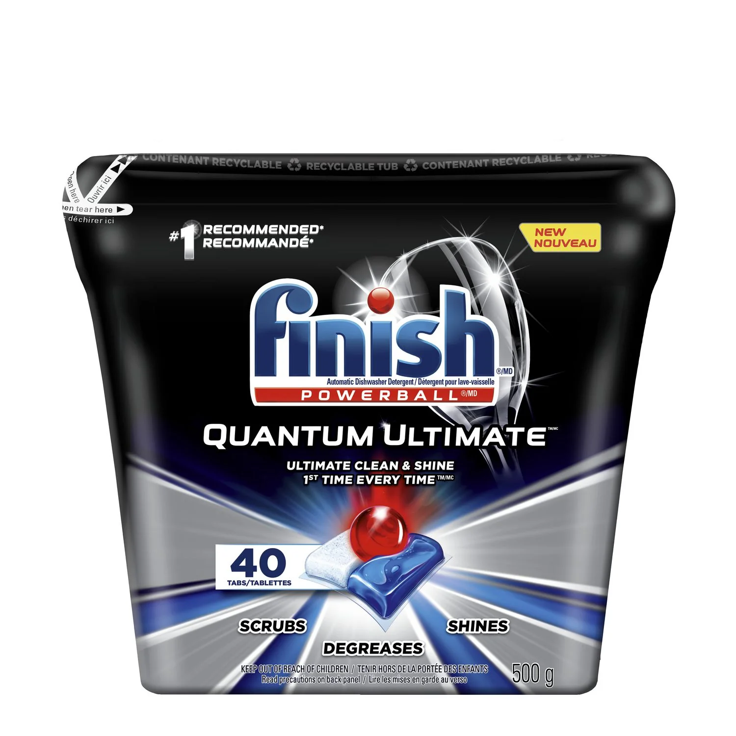 Finish Quantum Ultimate Dishwasher Soap- 26 tabs - Image 2