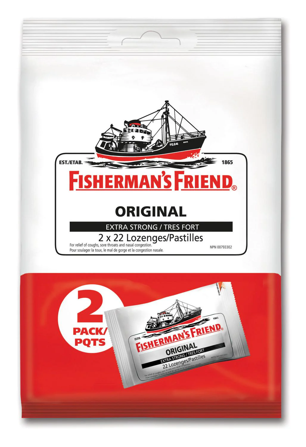 Fisherman's Friend Lozenges - 2 x 22 lozenges