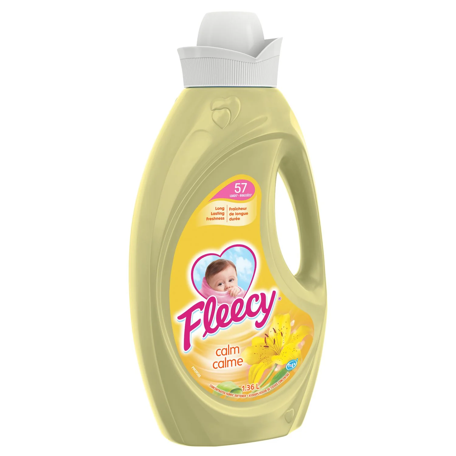 Fleecy Liquid Fabric Softener, 57 Loads - 1.36 L - Image 2