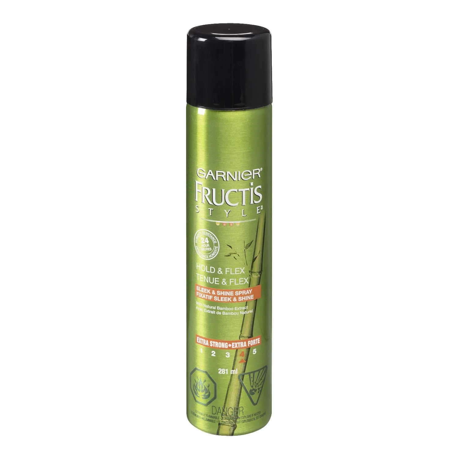 Garnier Fructis Style Hold & Flex Sleek and Shine Spray with Natural Bamboo Extract - 281 ml
