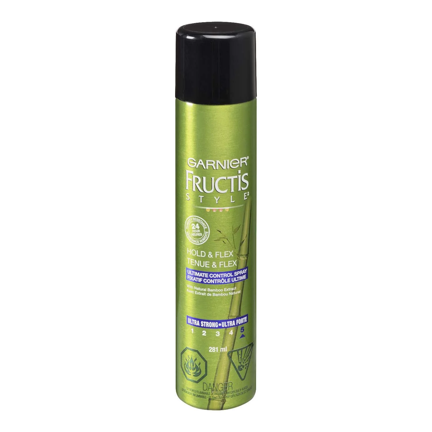 Garnier Fructis Style Hold & Flex Ultimate Control Spray with Natural Bamboo Extract - 281 ml