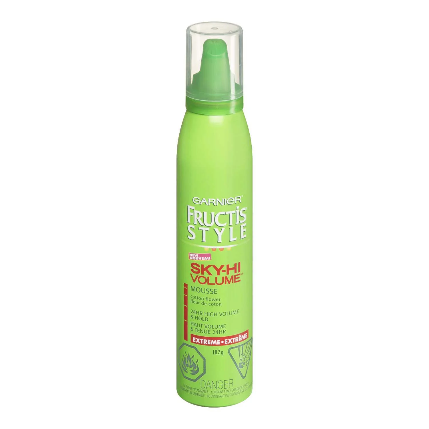 Garnier Fructis Style Sky Hi Volume Mousse, Cotton Flower - 182 g