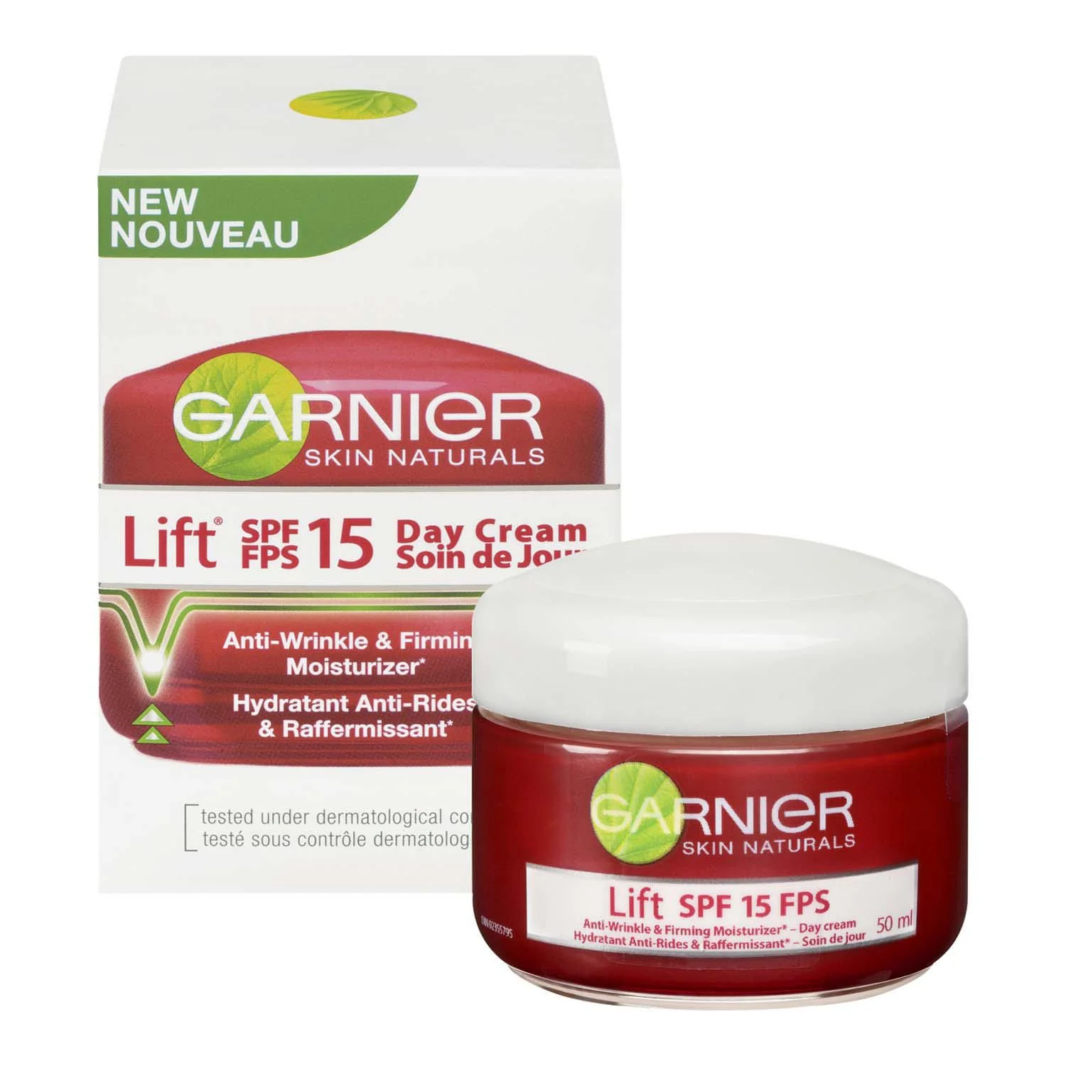 Garnier Lift SPF 15 Day Cream. Anti-Wrinkle And Firming Moisturizer - 50 mL