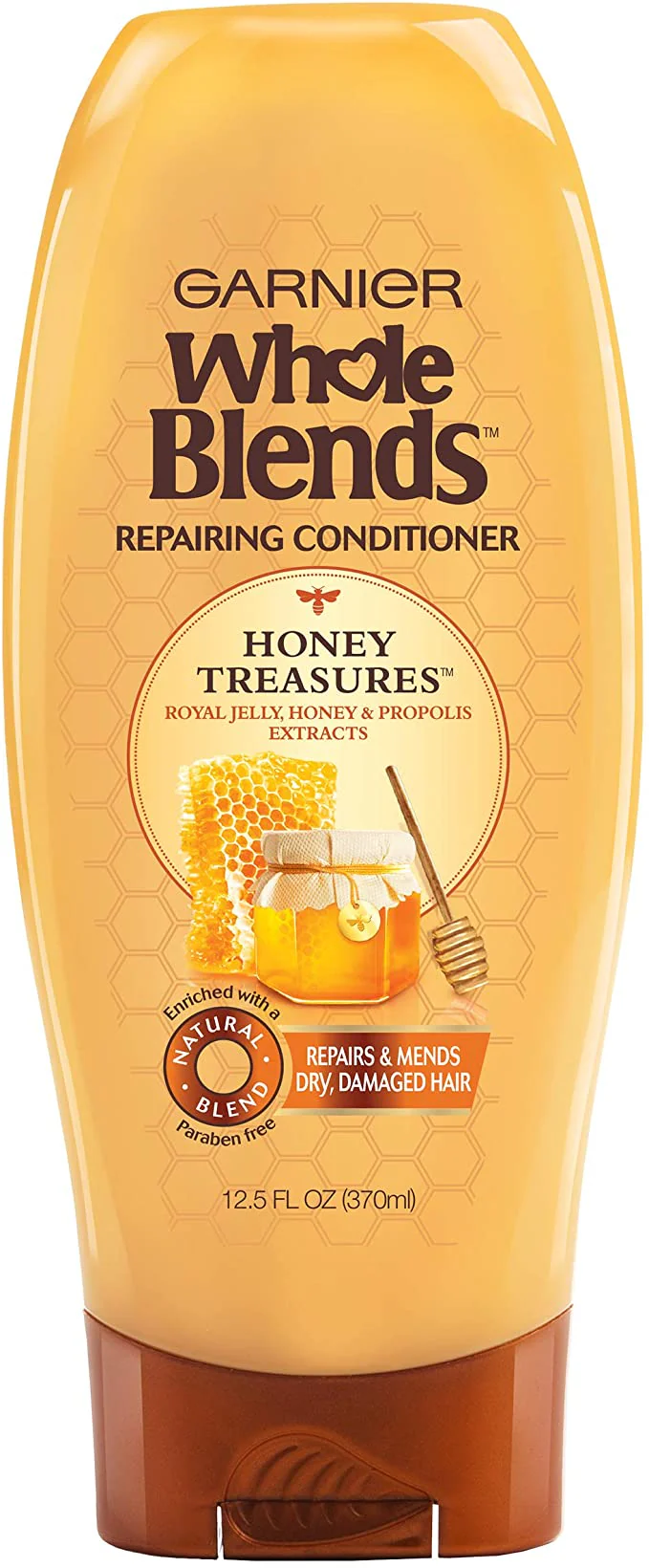 Garnier Whole Blends Repairing Conditioner, Honey Treasures - 370ml