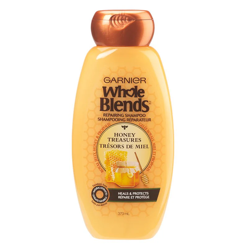 Garnier Whole Blends Repairing Shampoo, Honey Treasures - 370ml