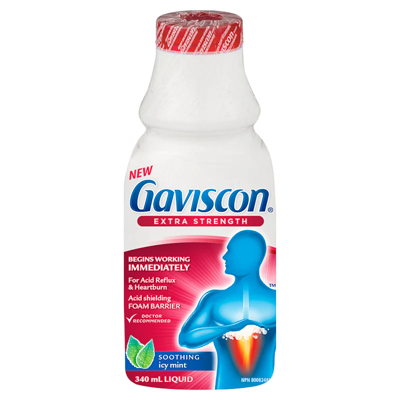 Gaviscon Extra Strength Soothing Liquid, Icy Mint