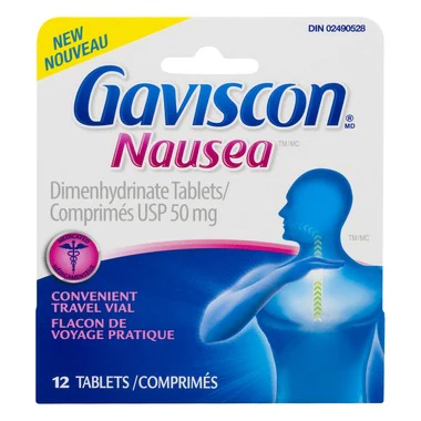 Gaviscon Nausea Relief Tablets - 50 mg x 12 tablets