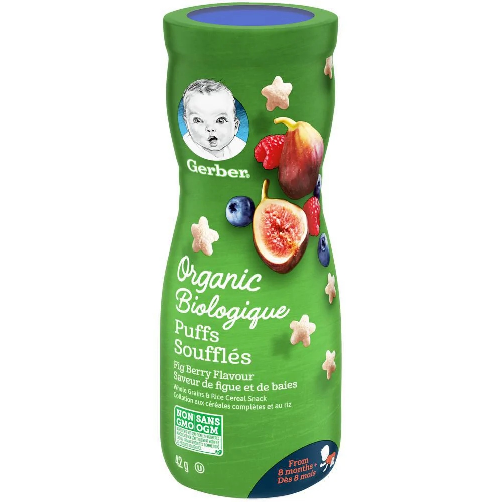 Gerber Organic Puffs (from 8 months) - 42 g - Image 2