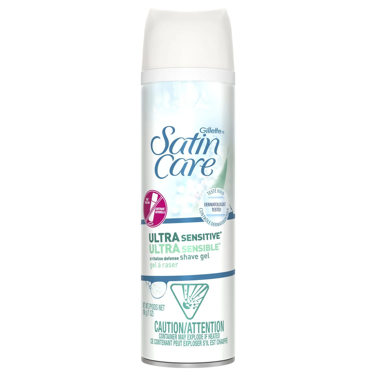 Gillette Satin Care Ultra Sensitive Irritation Defense Shave Gel for Women - 198 g
