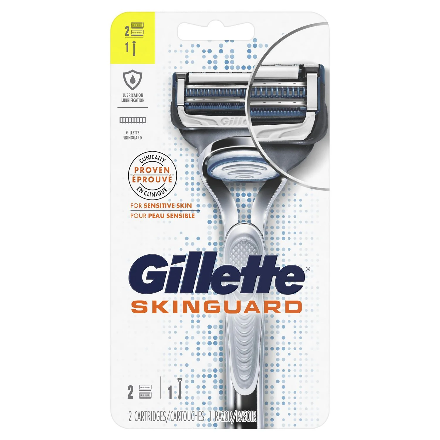 Gillette SkinGuard - 1 razor, 2 cartridges