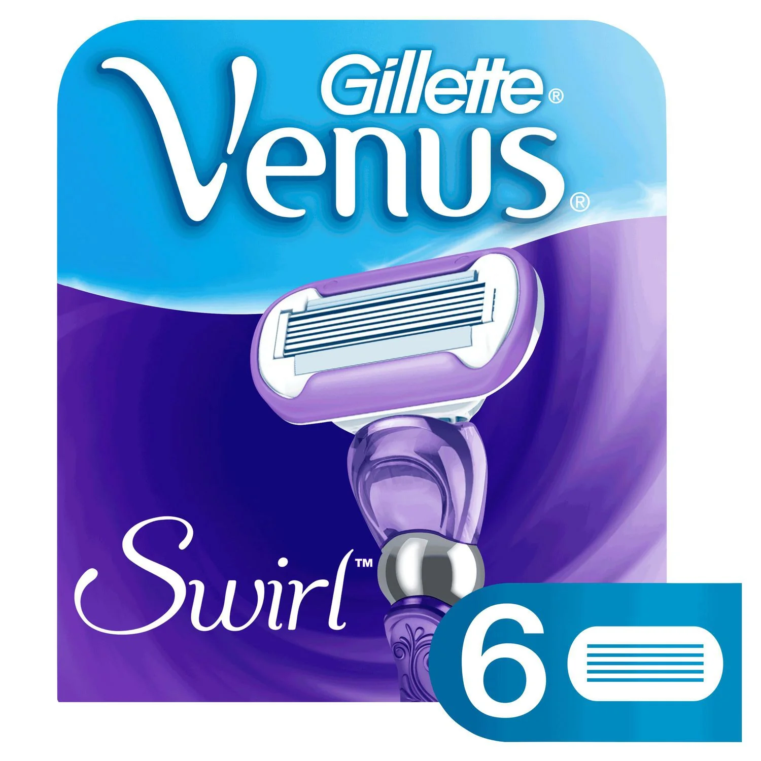 Gillette Venus Swirl Advanced Contour Blades,  Women's Razor Refills - Image 2