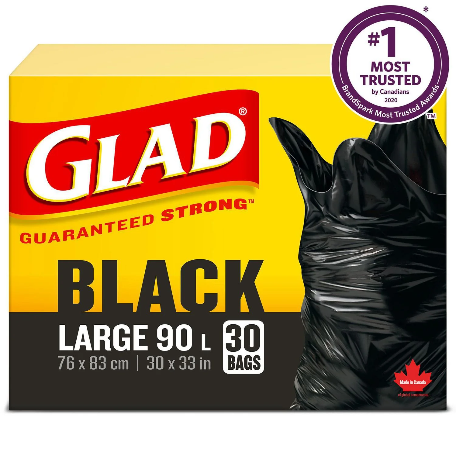 Glad Black, Large 90L