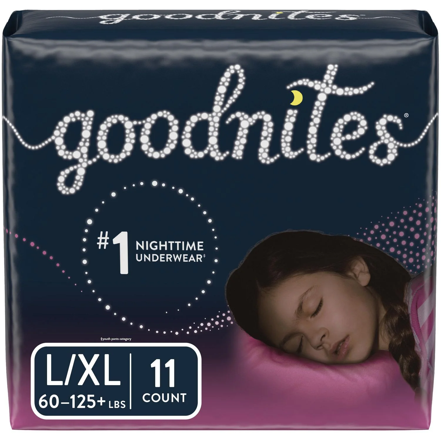 GoodNites Nighttime Underwear for Girls, Large-Extra Large - 11 count
