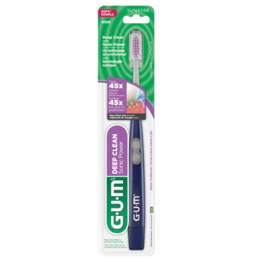 GUM Deep Clean Sonic Battery-Powered Toothbrush