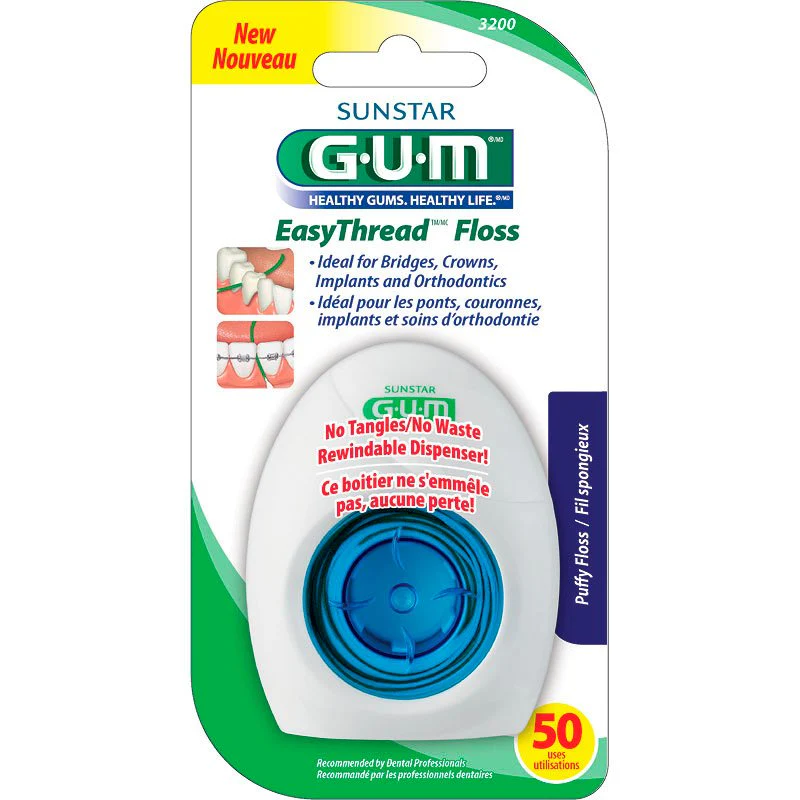 GUM EasyThread Floss - 50 uses