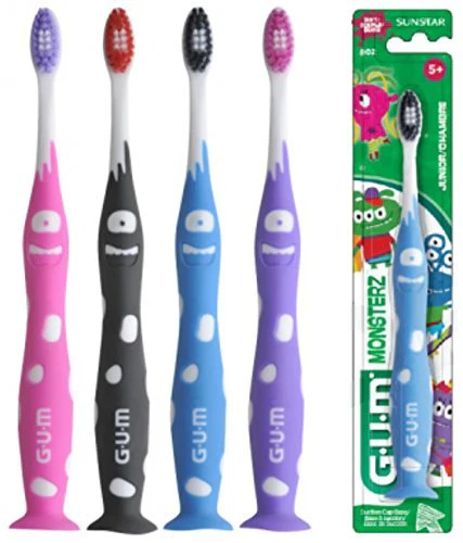GUM Monsterz Kids and Toddler Toothbrush, Soft, Ages 5+, - 1 unit