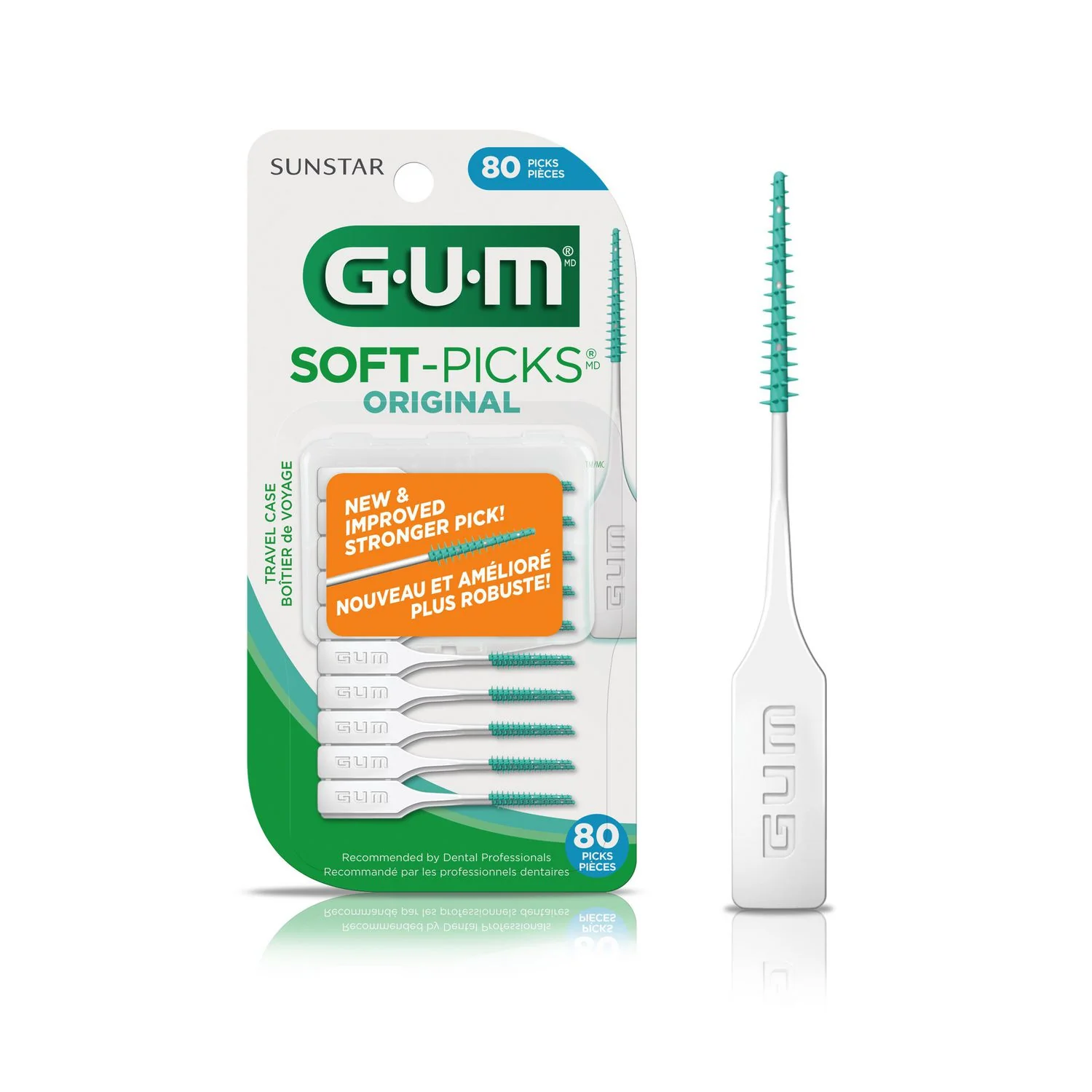 GUM Soft-Picks Original Dental Picks - 80 picks
