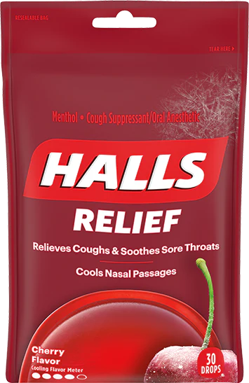 Halls Relief Cough Suppresant, Cherry Flavour - 30 drops