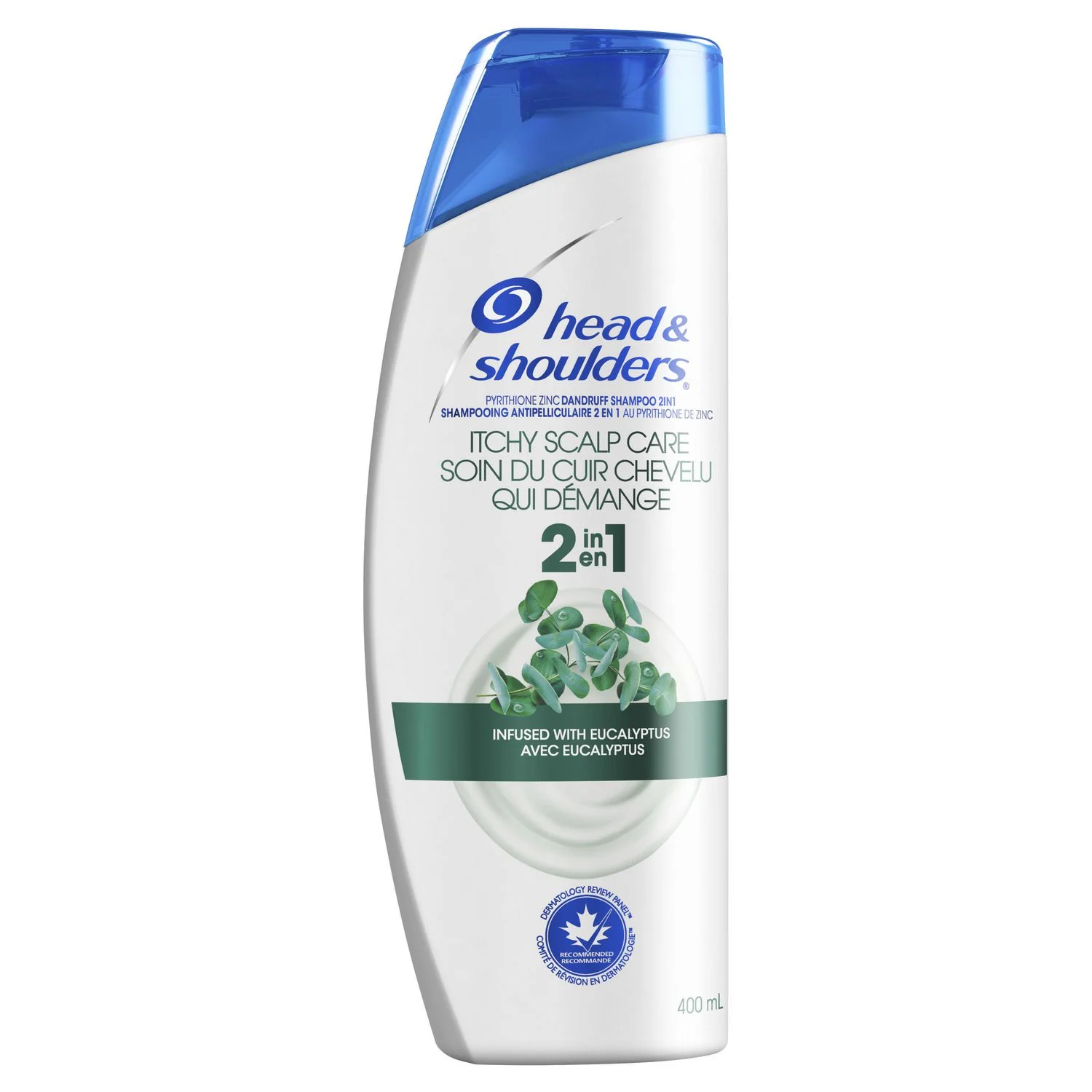 Head & Shoulders Itchy Scalp 2-in-1 Dandruff Shampoo + Conditioner with Eucalyptus - 400 ml