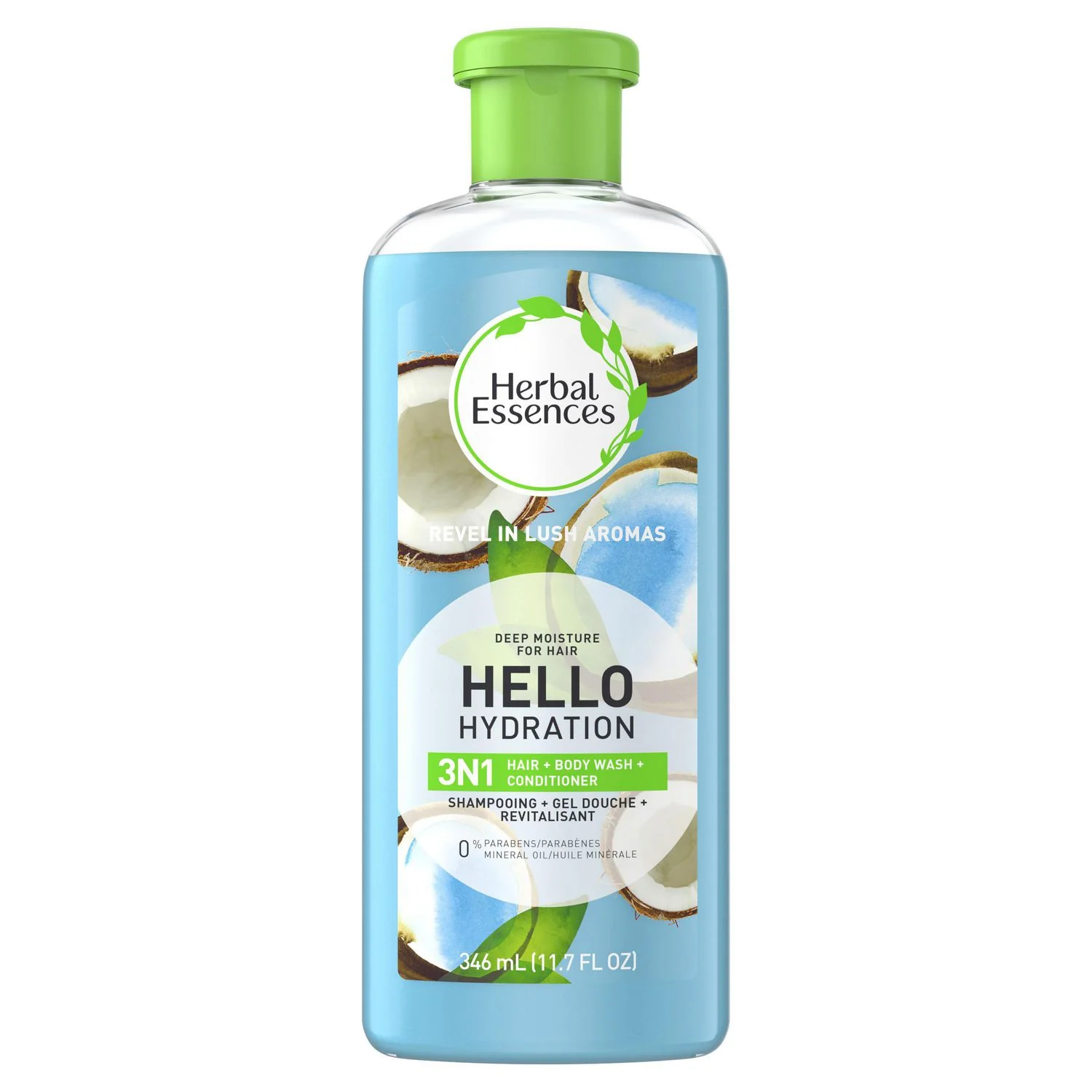 Herbal Essences Hello Hydration Deep Moisture 3-in-1 Shampoo, Conditioner, Body Wash - 346 ml
