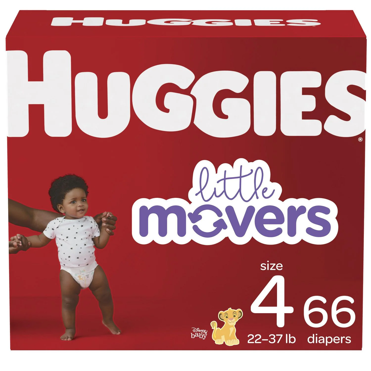 Huggies Little Movers Baby Diapers Size 4 - 66 diapers