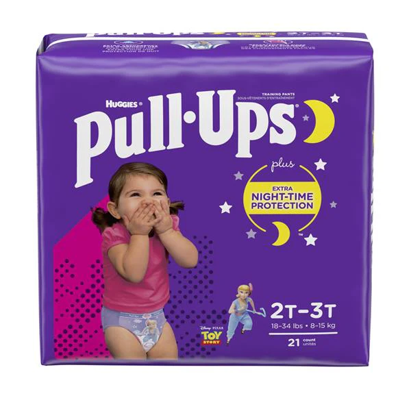 Huggies Nighttime Pull-Ups for Girls, 2T-3T - 21 training pants