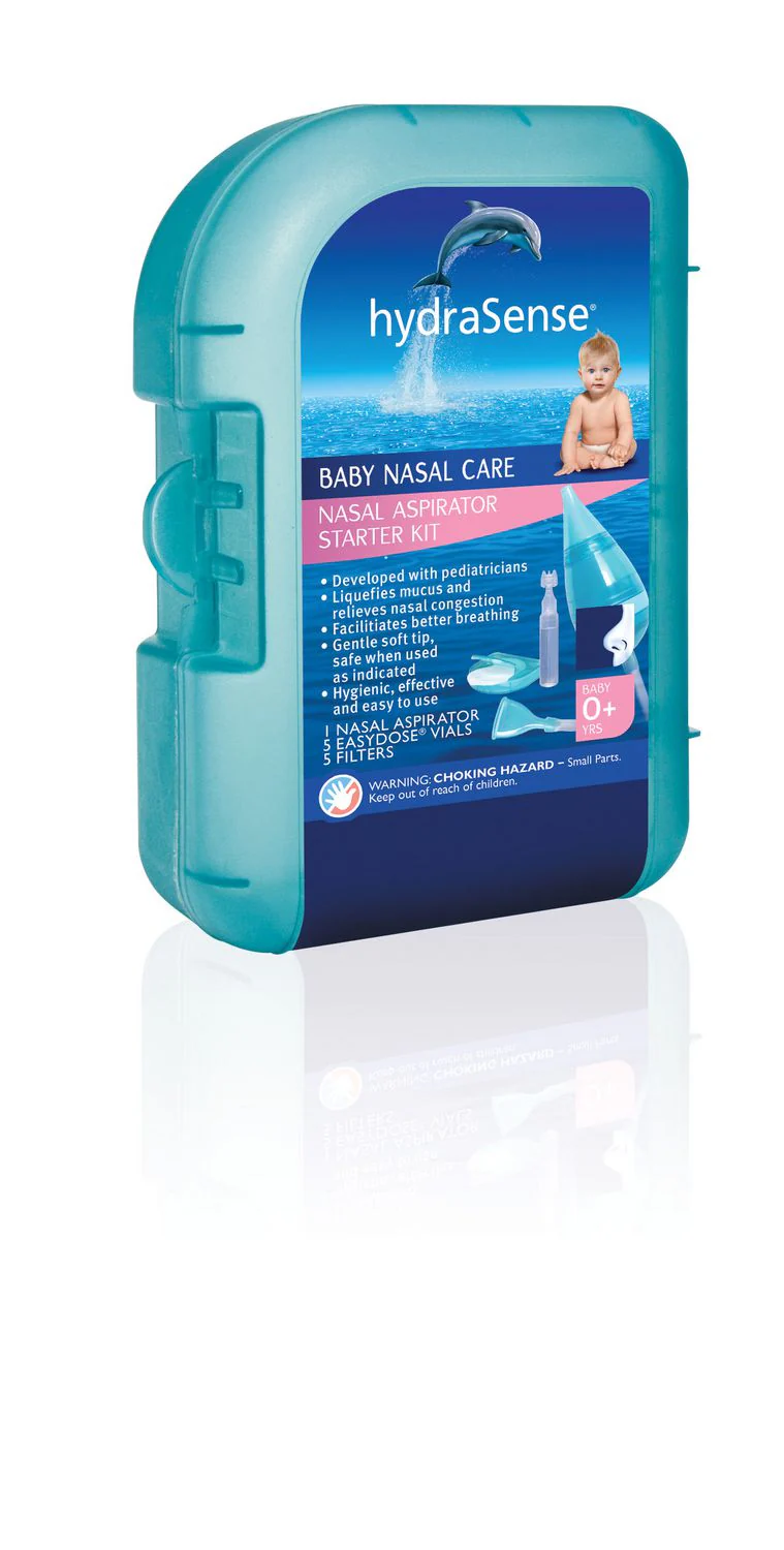 HydraSense Nasal Aspirator Kit - 1 nasal aspirator, 5 vials, 5 single-use filters