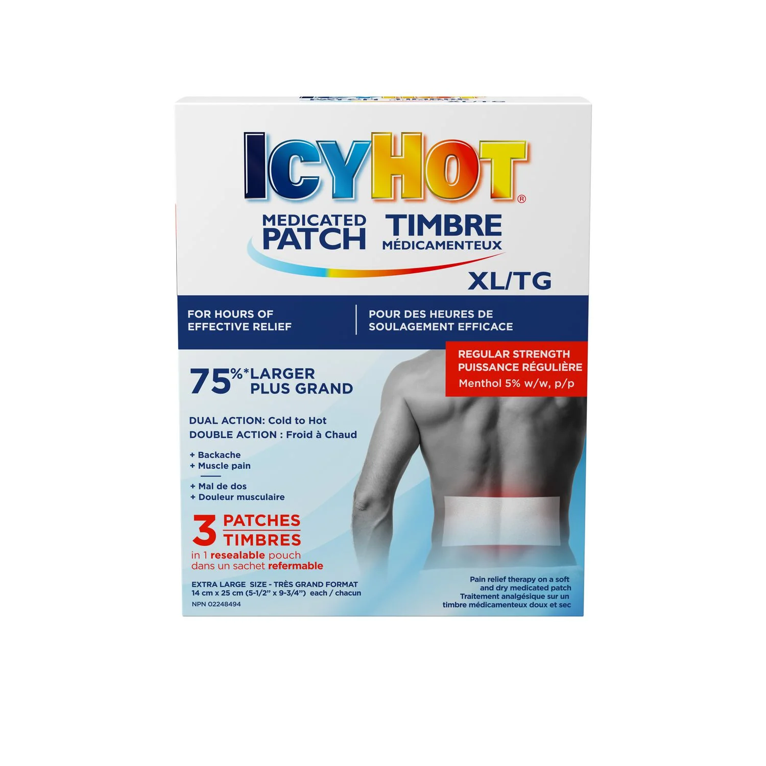 Icy Hot Medicated Patch Extra Large - 3 patches