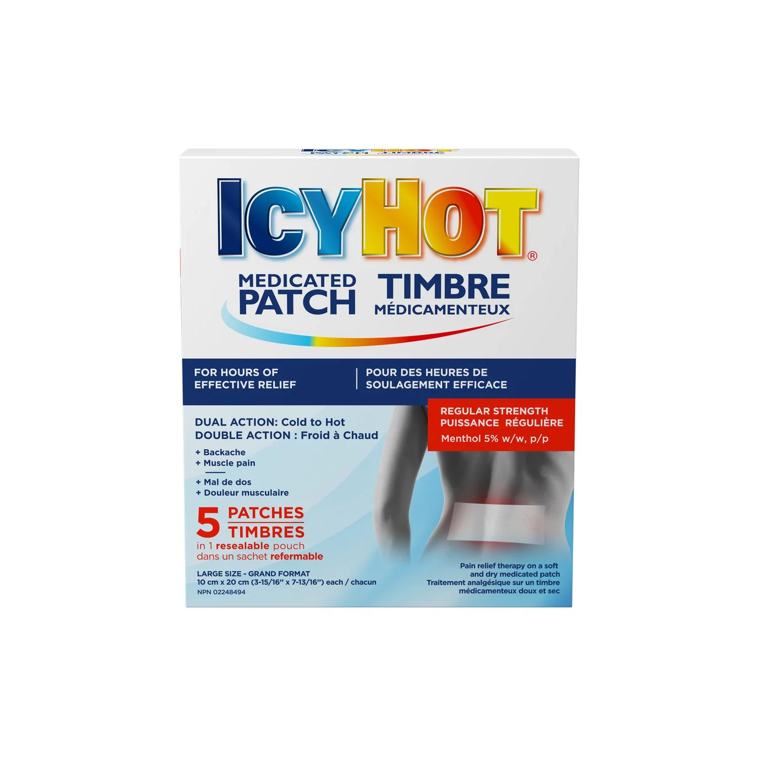 Icy Hot Medicated Patch Large - 5 patches