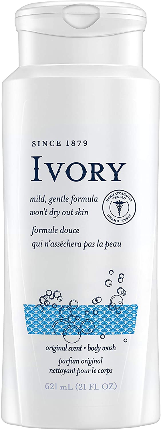 Ivory Mild Gentle Formula, Body Wash- 621 mL