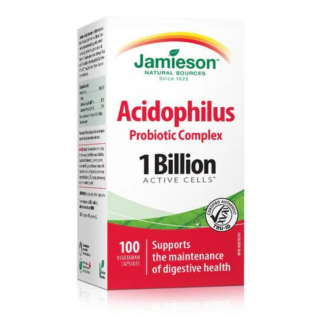 Jamieson Acidophilus Probiotic Complex 1 Billion Active Cells - 100 capsules
